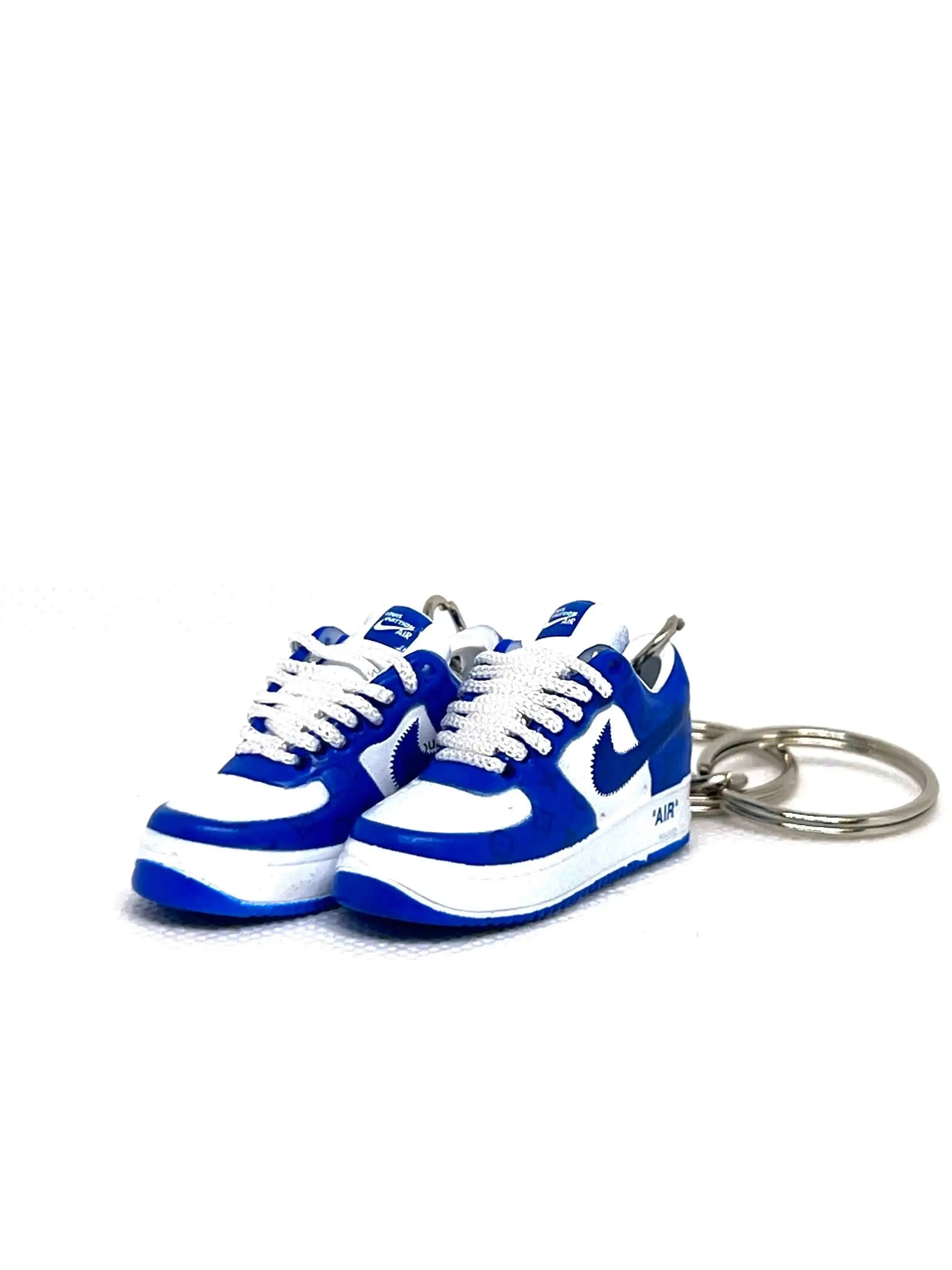 Sneaker Inspired Keychains AF LV White Royal Prior