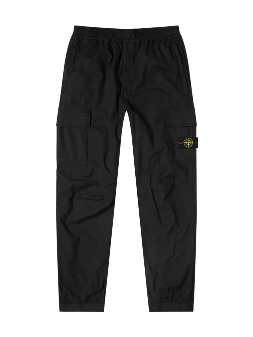 Stone Island Cotton Stretch Cargo Pants Black Prior