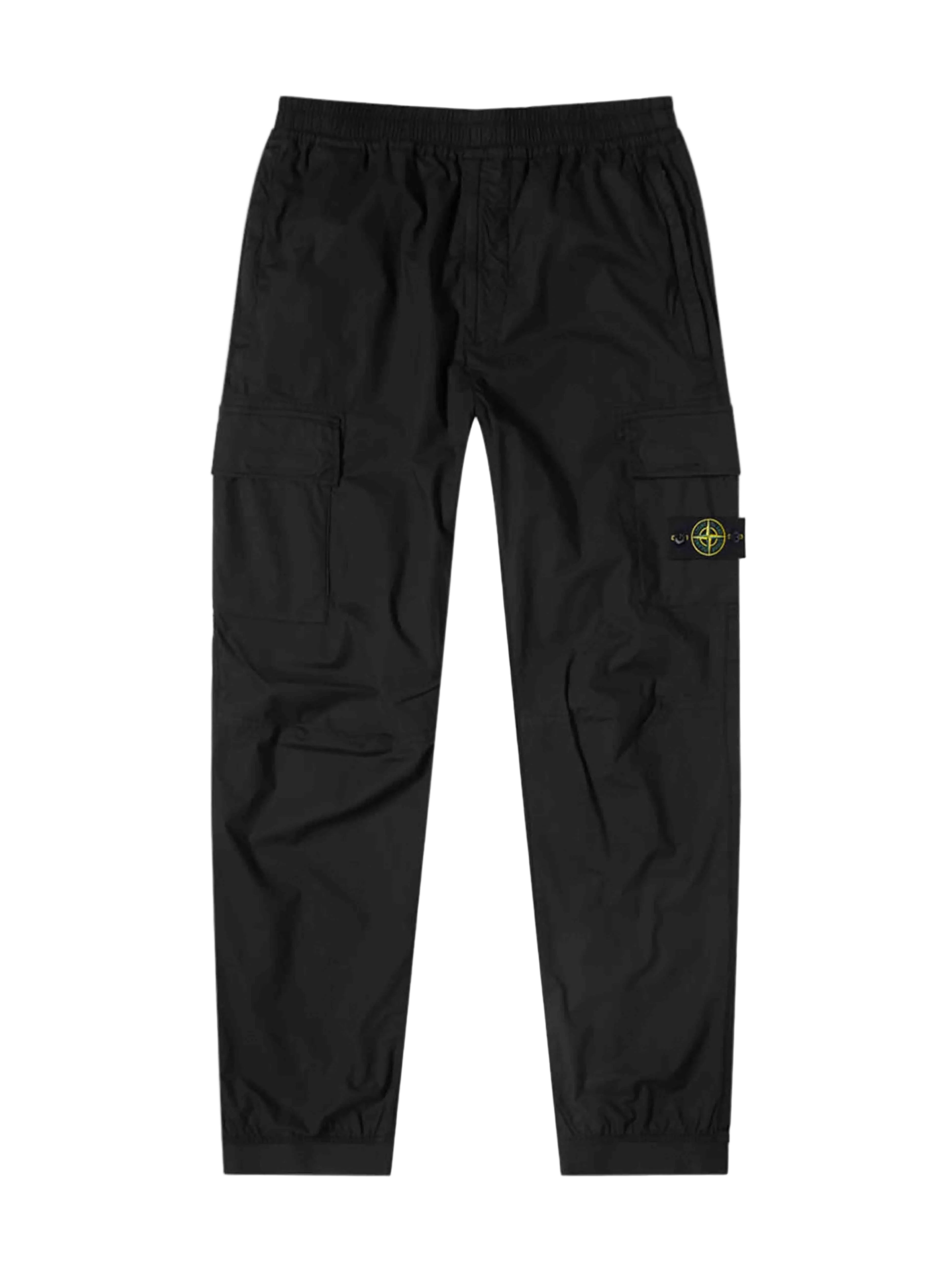 Stone Island Cotton Stretch Cargo Pants Black Prior
