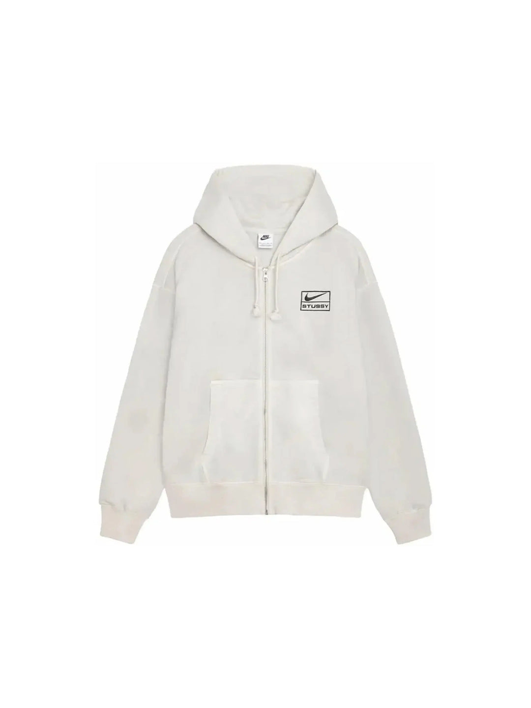 Stussy x Nike Pigment Dyed Fleece Zip Hoodie (SS24) Light Bone in Melbourne, Australia - Prior