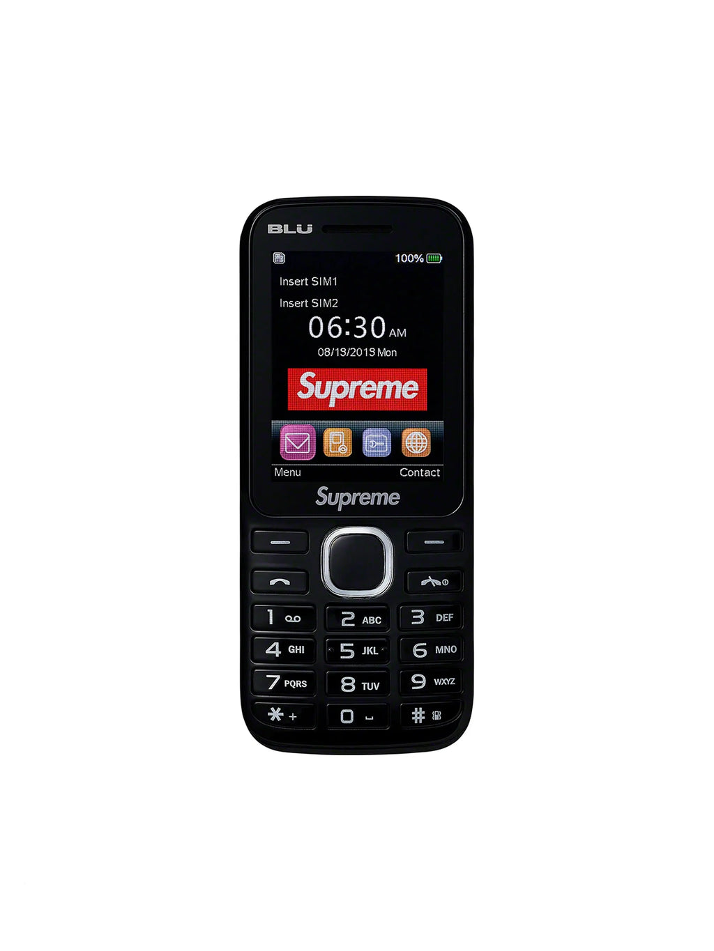 Supreme BLU Burner Phone Black in Melbourne, Australia - Prior