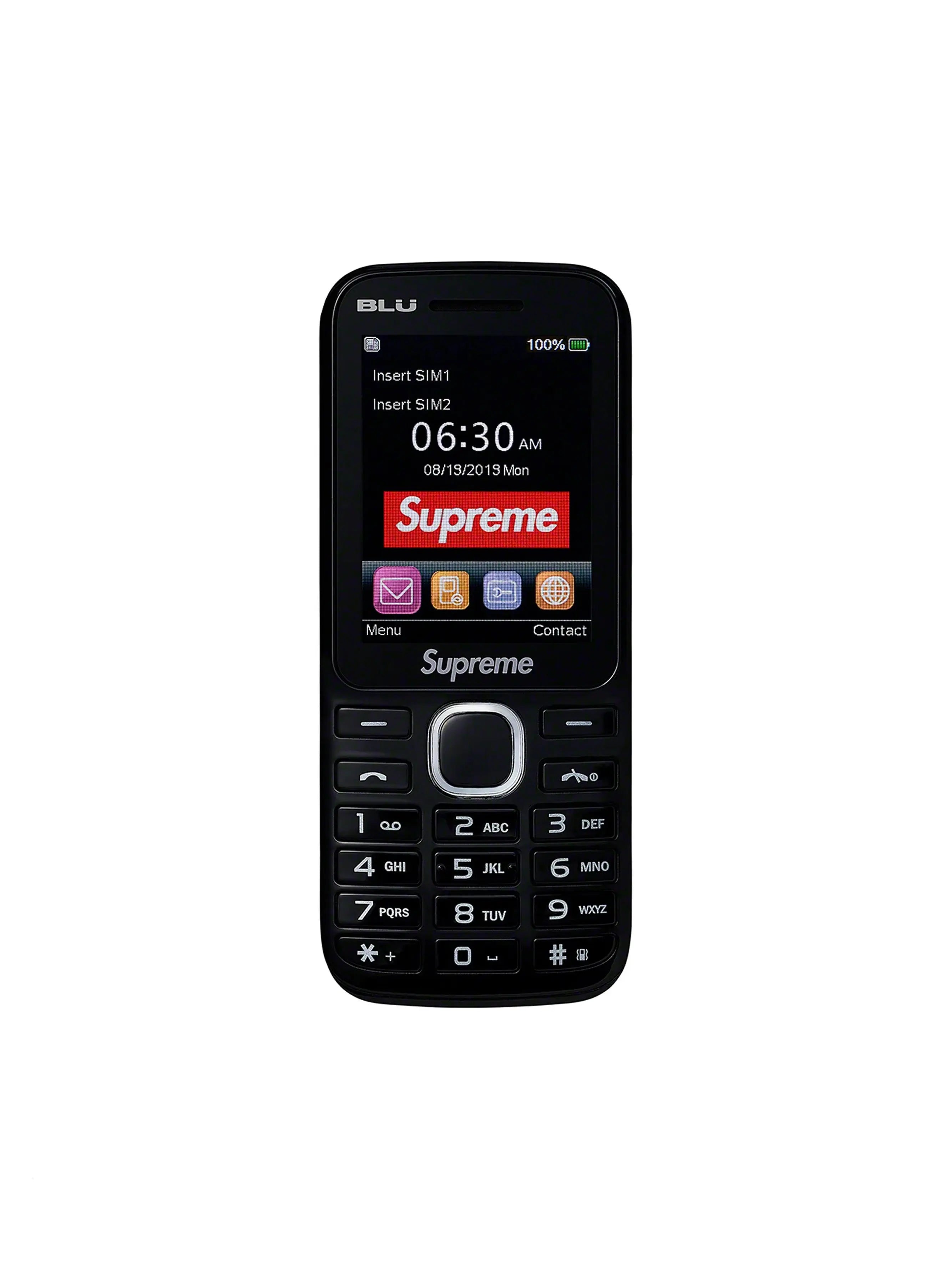 Supreme BLU Burner Phone Black in Melbourne, Australia - Prior