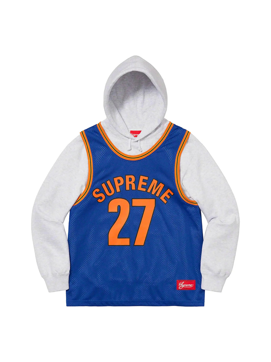 Supreme Basketball Jersey Hooded Sweatshirt Ash Grey in Melbourne, Australia - Prior