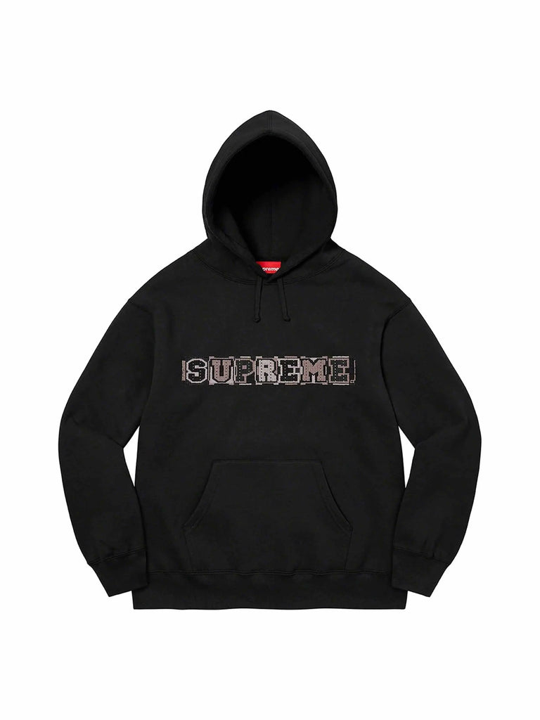 Supreme Beaded Hooded Sweatshirt (SS23) Black