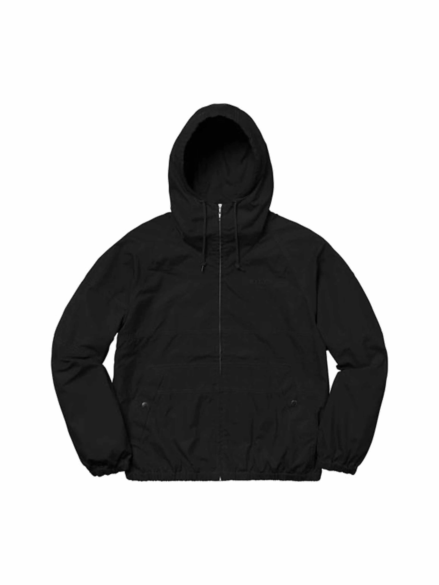 Supreme Cotton Hooded Raglan Jacket Black - Prior