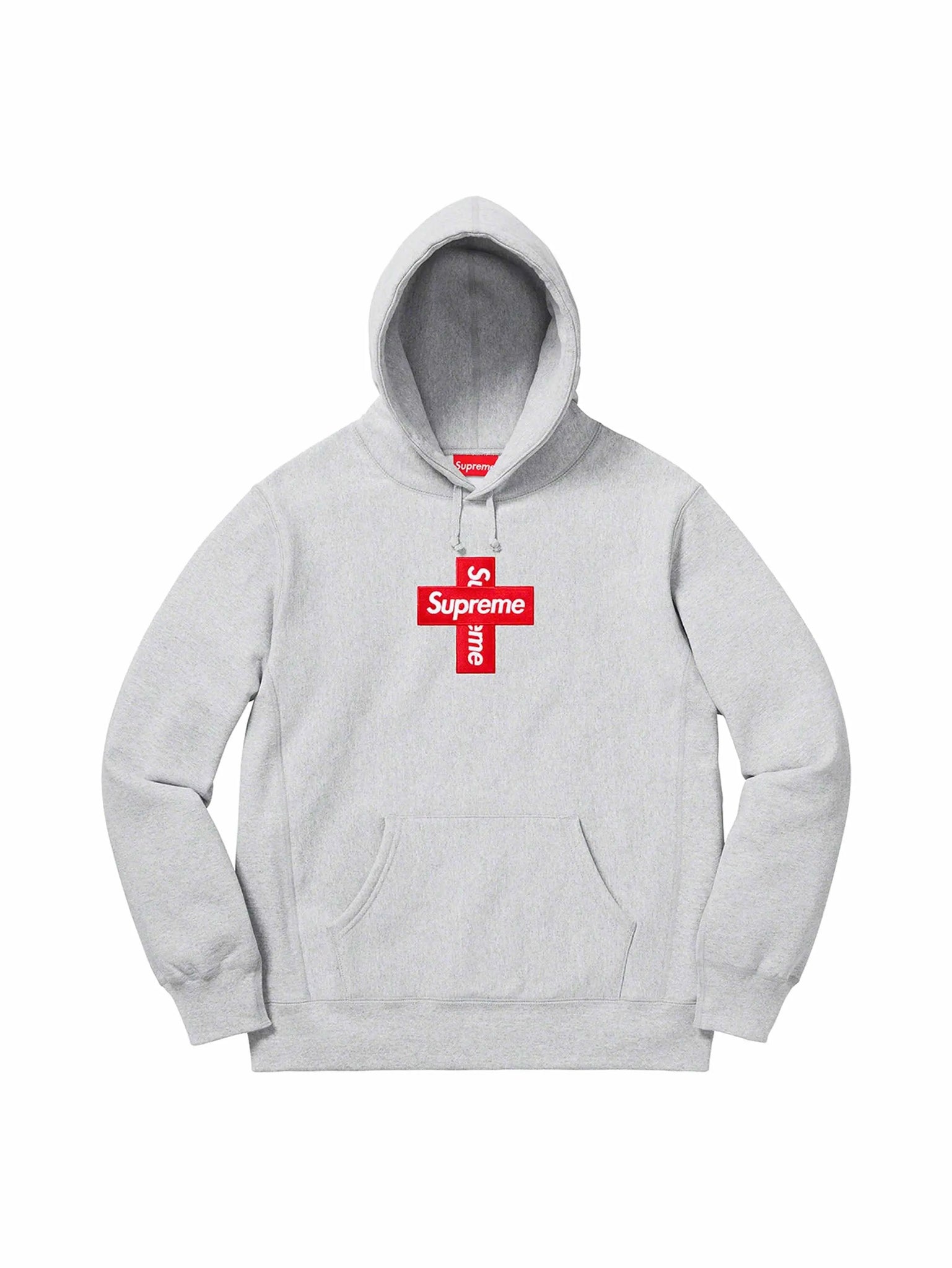 Supreme Cross Box Logo Hooded Sweatshirt Heather Grey in Melbourne, Australia - Prior