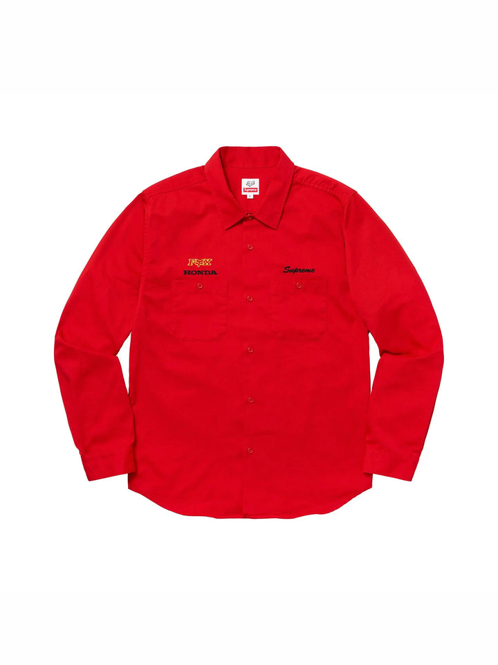 Supreme Honda Fox Racing Work Shirt Red in Melbourne, Australia - Prior