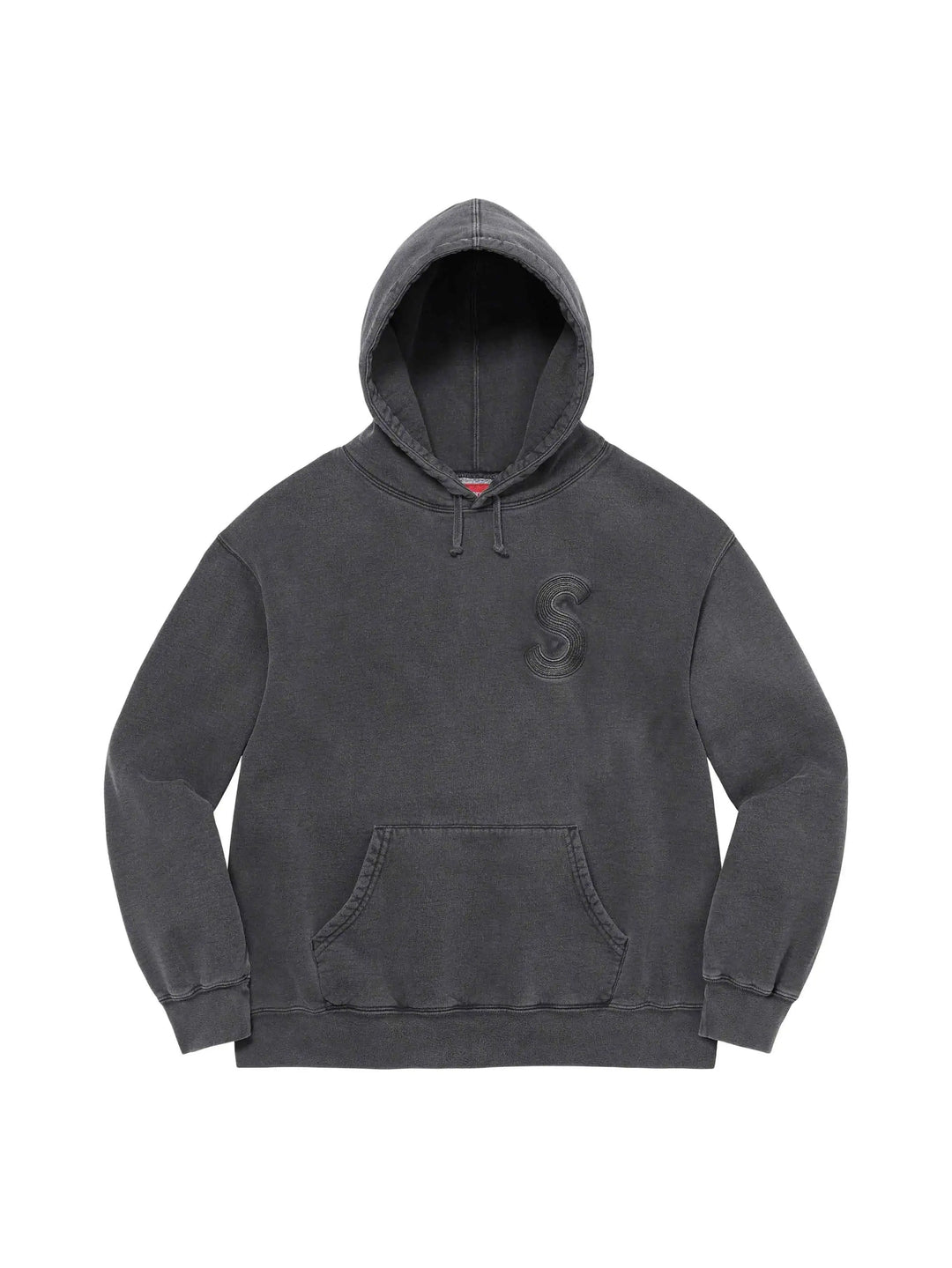 Supreme Overdyed S Logo Hooded Sweatshirt Black - Prior