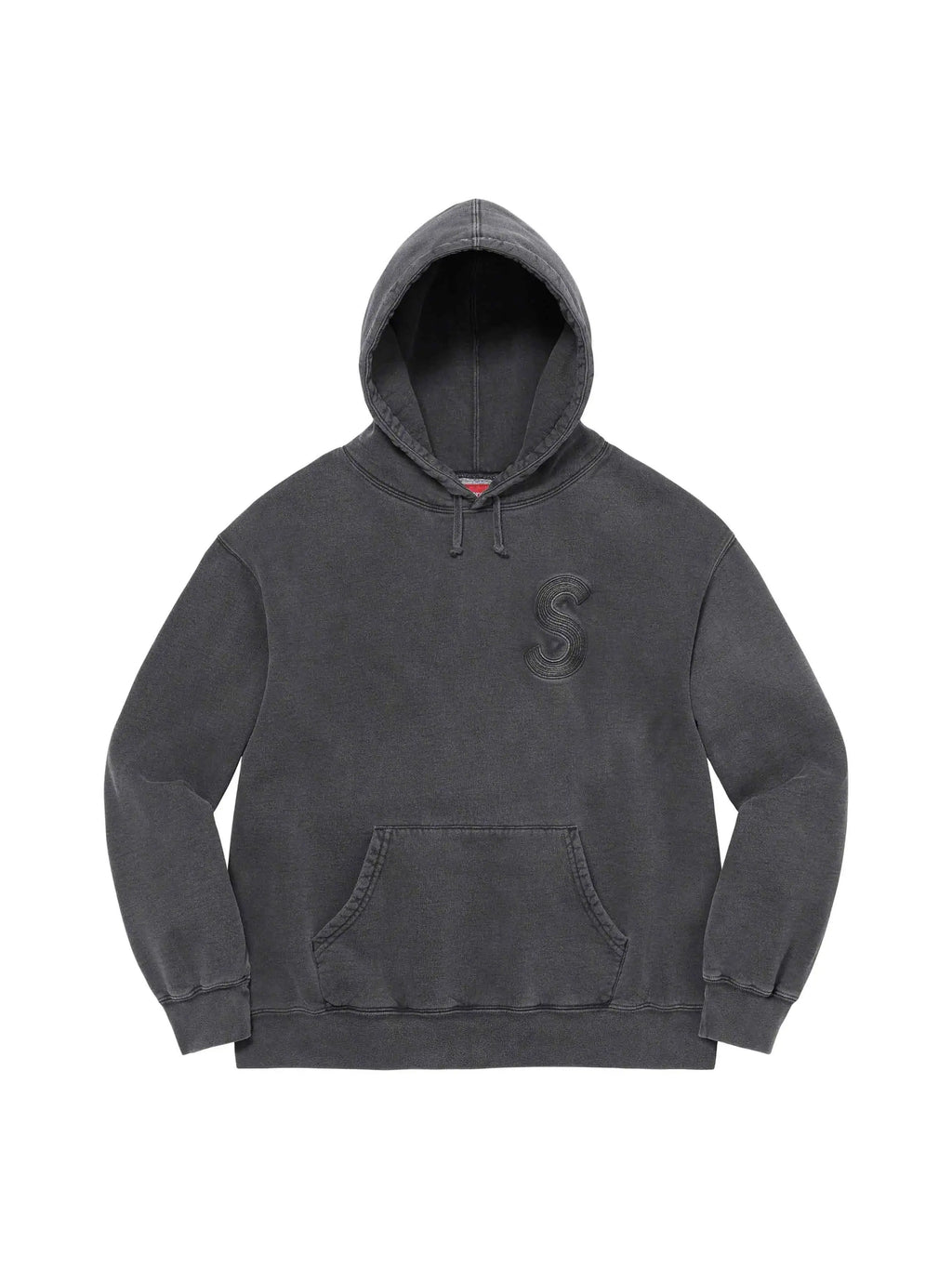 Supreme Overdyed S Logo Hooded Sweatshirt Black - Prior