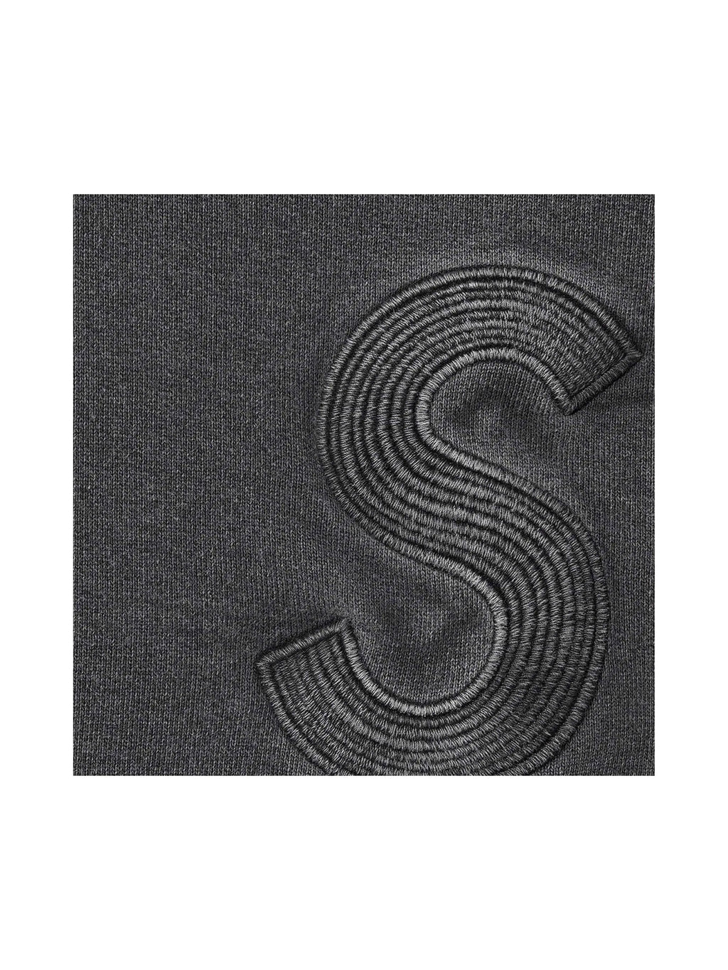 Supreme Overdyed S Logo Hooded Sweatshirt Black - Prior