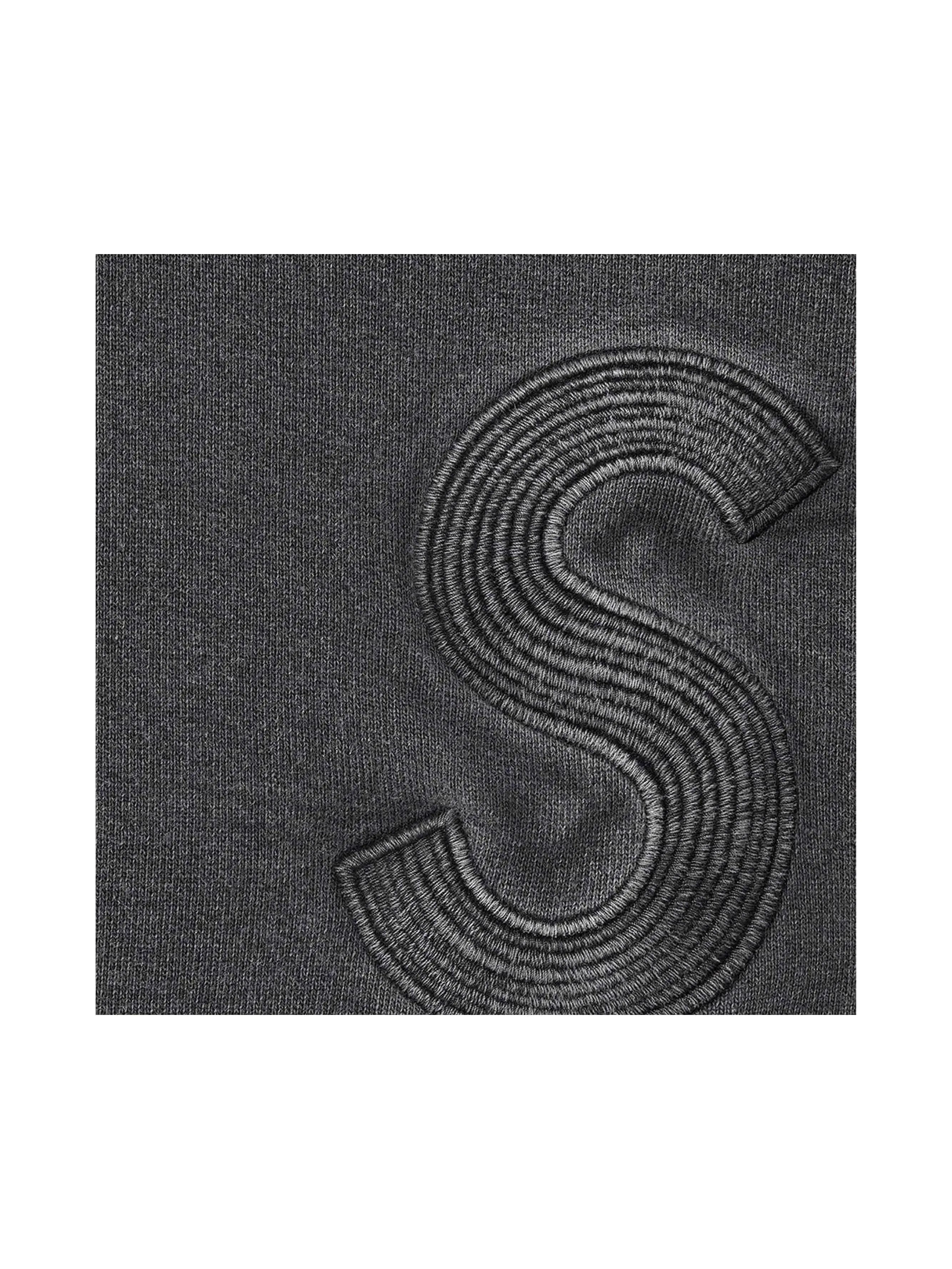 Supreme Overdyed S Logo Hooded Sweatshirt Black - Prior