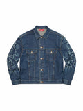 Supreme Shibori Denim Trucker Jacket Rigid Indigo - Prior