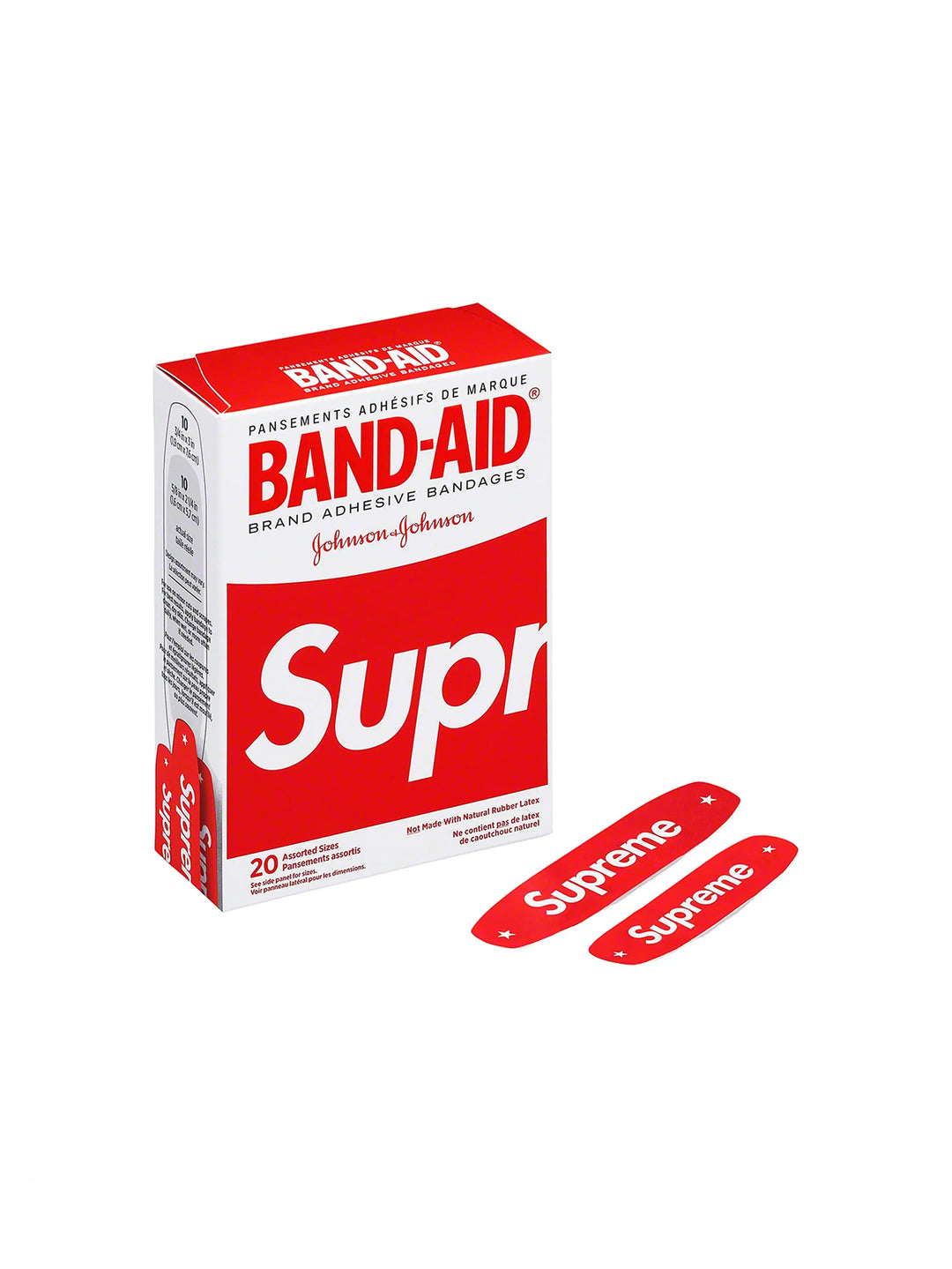Supreme x Band Aid Adhesive Bandages (Box of 20) Red in Melbourne, Australia - Prior