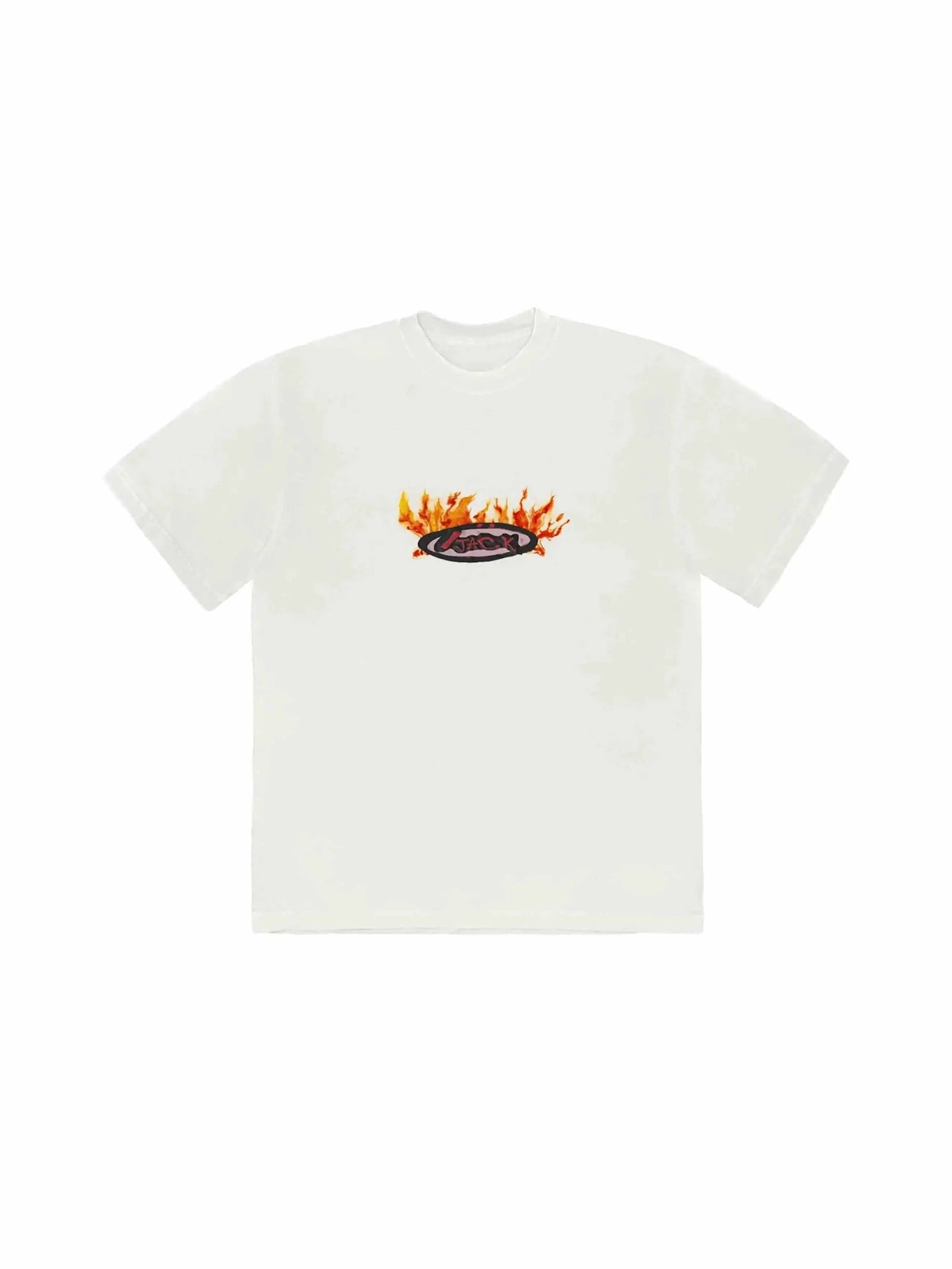Travis Scott Cactus Jack Flame T-shirt Cream - Prior